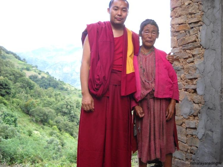 Lama Jampa en zijn moeder